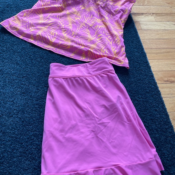 Bright pink and orange Tankini - Picture 4 of 4